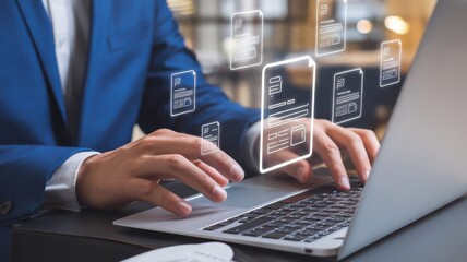 Digital documentation processing through online platform with secured access