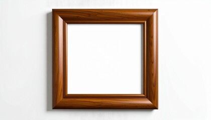 3d model of blank wooden picture frame