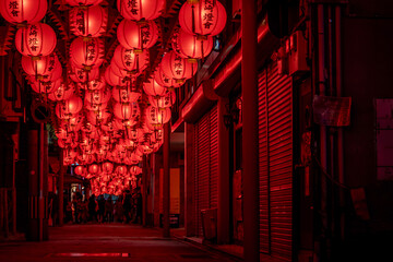 Sunbeams Shine Through Forest onto Nabegataki Waterfall in Kumamoto, Japan