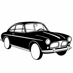 vintage and old Flat Front Car Icon Black Vehicle Silhouette for Web, App, and Design Use
Transportation Icon Flat Design Black Car from Front Perspective