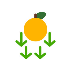 newton’s laws flat icon illustration