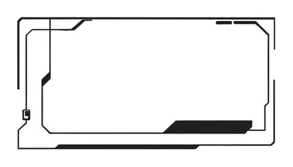 futuristic frame  ,Cyberpunk futuristic technology frame abstract blank frame