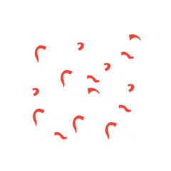 Indonesian independence confetti decoration