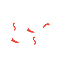 Obraz premium Indonesian independence confetti decoration