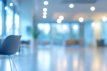 Blurry business office scene perfect for professional backgrounds with ample copy space available