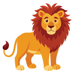 Obraz premium lion on white background