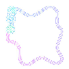 Abstract Neon Spiral Shape Illustration