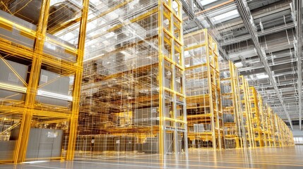 Modern digital system of an accounting and warehousing of containers in large storage areas. Real-time monitoring improves container management in vast storage environments.