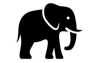 Obraz premium elephant vector icon
