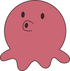 cute octopus character