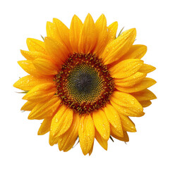 Vibrant sunflower bloom nature garden flower bright environment beauty concept cut out png