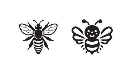 honey bee icon simple thin line vector illustration eps 10.