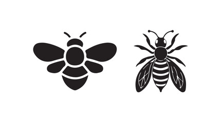 honey bee icon simple thin line vector illustration eps 10.