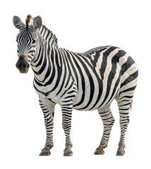 Fototapeta premium Zebra grazing in the wild animal nature setting wildlife concept cut out png