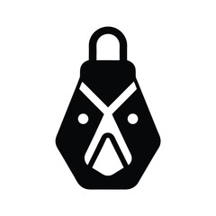Climbing Chalk Bag Icon Vector Illustration