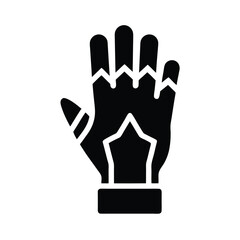 Climbing Glove Icon Vector Illustration