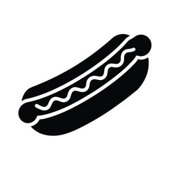 Hot Dog Icon Vector Illustration