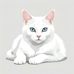 存在感あふれるターキッシュバン猫