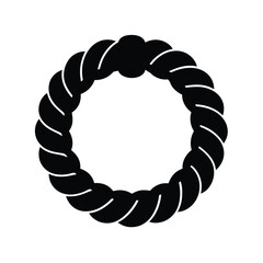Obraz premium Paracord Bracelet Icon Vector Illustration