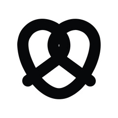 Pretzel Icon Vector Illustration