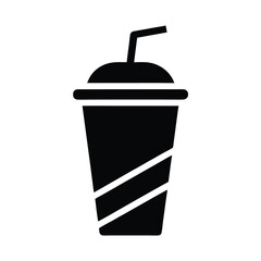 Slushie Cup Icon Vector Illustration