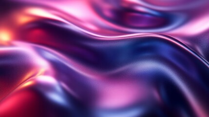 Metallic Liquid Waves Abstract Background