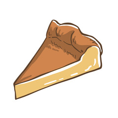Hand Drawn Cheesecake Illustration Sketch Style Food for Menu, Cafe, and Snack Design