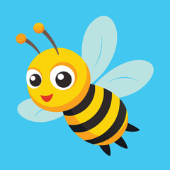 Adorable Cartoon Bee Illustration  Sweet Honey Bee Design 1 (46).eps