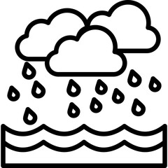 Rainwater Harvesting line icon