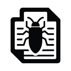 Bug Report Icon Vector Illustration