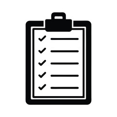 Clipboard Checklist Icon Vector Illustration