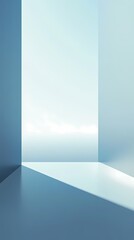 Digital technology blue gray solid geometry architectural illustration poster background