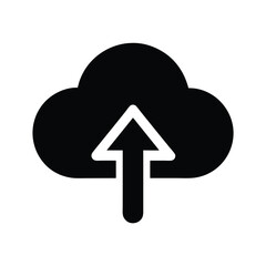 Cloud Upload Icon Vector Illustration