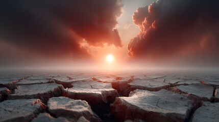 Obraz premium Stunning image of a majestic dramatic coastal landscape at sunset with powerful storm clouds and waves crashing against the rocky shores