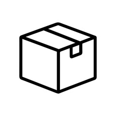 Minimalist Box Icon Delivery Ready. Icon symbol illustration