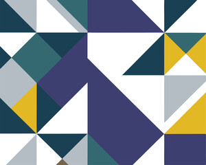 Abstract geometric pattern with triangles and squares design