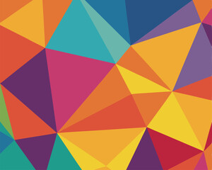 Fototapeta premium Colorful geometric background with many triangle shapes