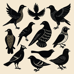 Elegant Bird Illustrations A Collection of 12 Unique Avian Designs (1 (353).eps)