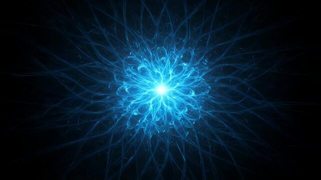 Abstract energy flower