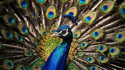 Fototapeta premium peacock with feathers