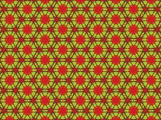 hand-drawn seamless geometric pattern, red, dots and lines, repeat design, abstract printable background