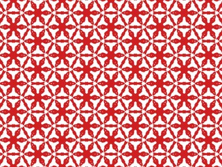 hand-drawn seamless geometric pattern, red, dots and lines, repeat design, abstract printable background