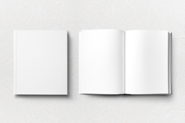 PNG book cover mockup, transparent background