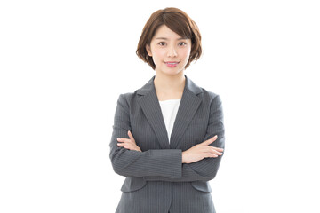 ビジネスウーマン　腕組み
