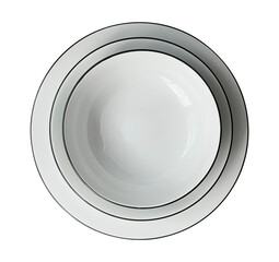 stack of plate top view