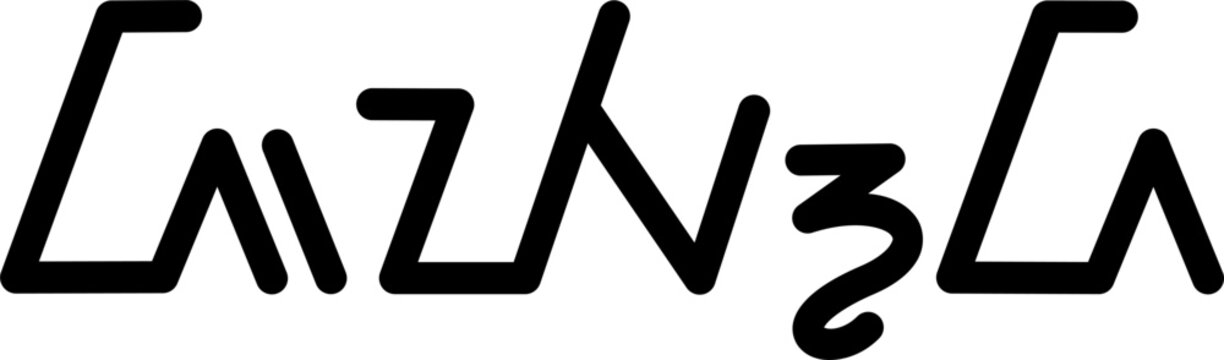 Illustration vector graphic of the name Jayda, Sundanese script. Great for printing on your personal items