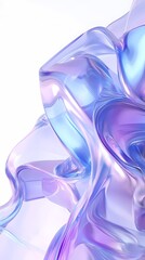 Digital technology blue and purple abstract gradient curve illustration poster background