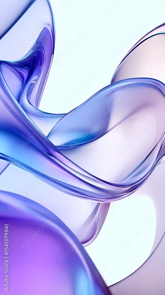 Canvas Prints digital technology blue and purple abstract gradient curve illustration poster background