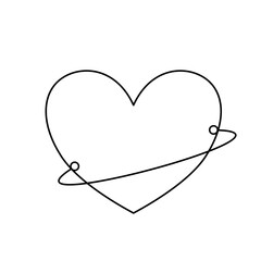 Vector graphic image of a heart icon.