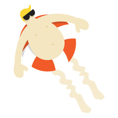 Summer png illustration, transparent background